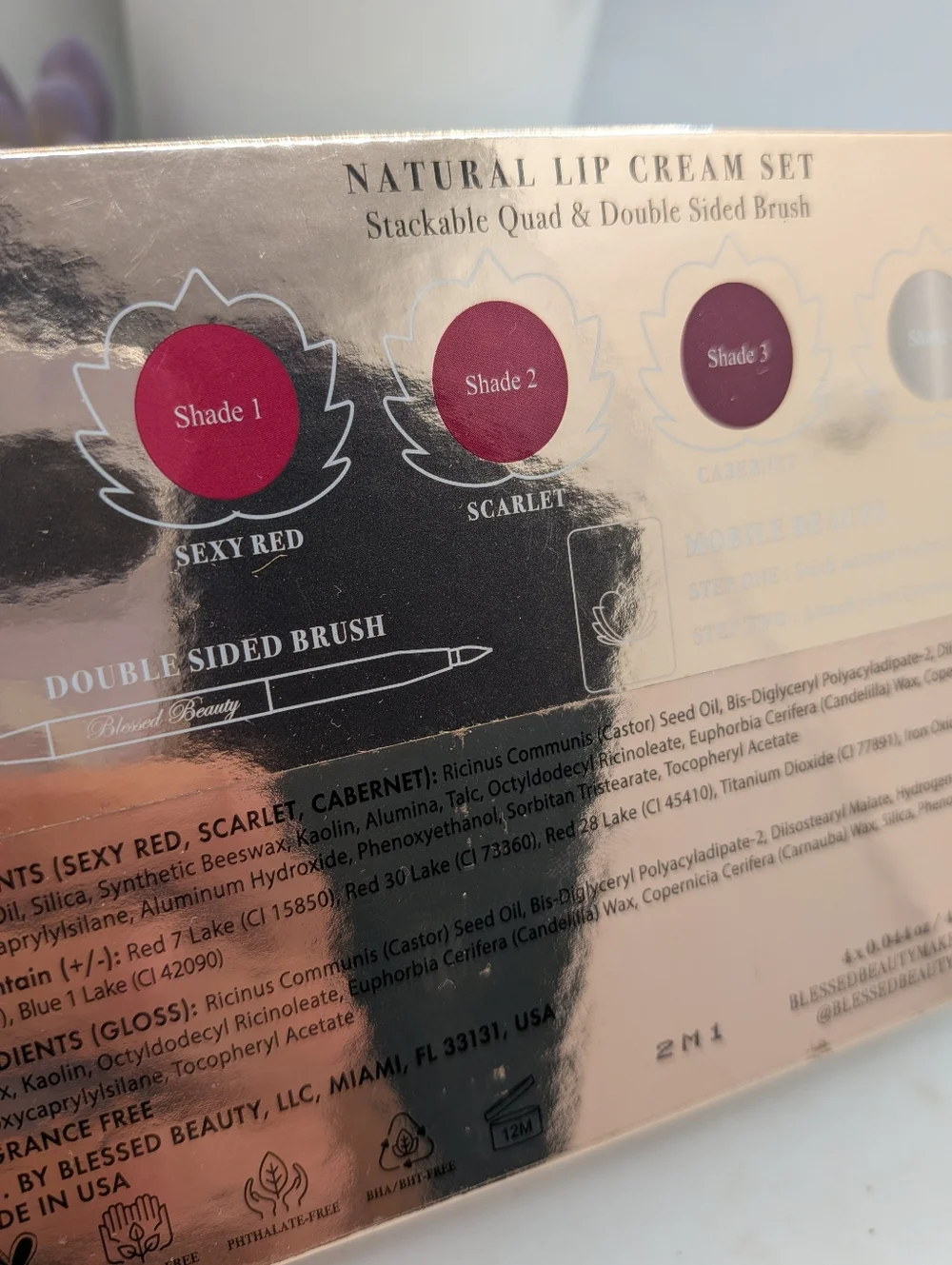 Blessed Beauty Goddess Reds Natural Lip Cream Set - Picture 5 of 7